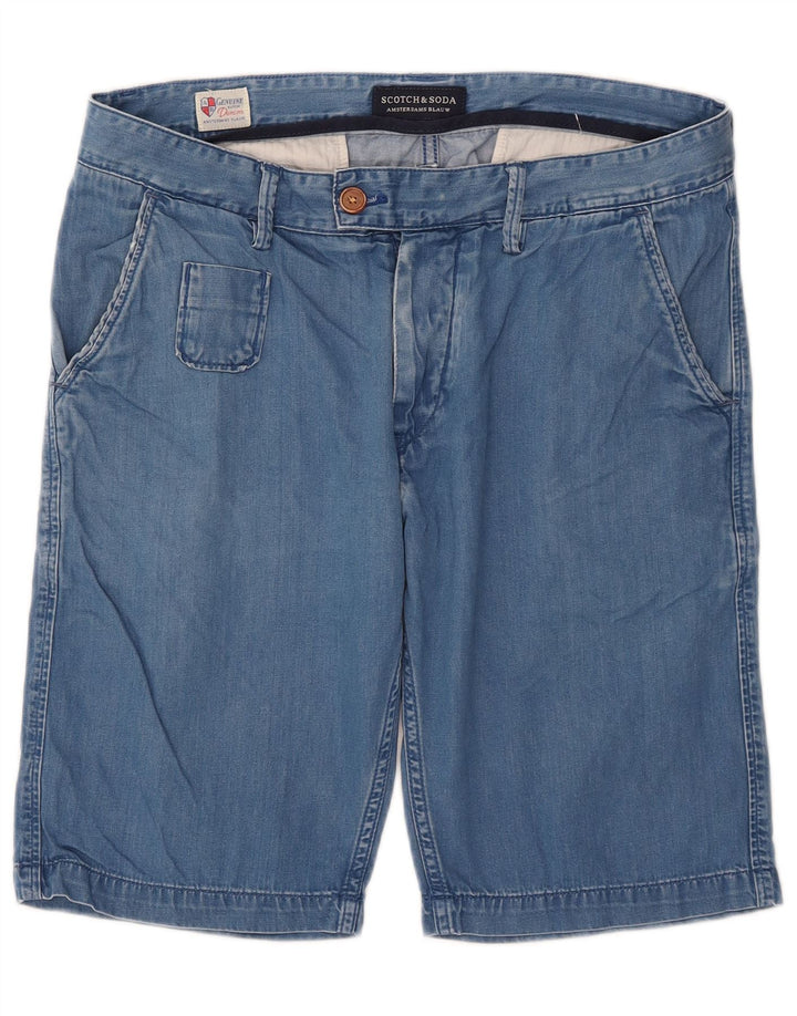 Męskie spodenki jeansowe Scotch & Soda W32 Średnioniebieskie, bawełniane