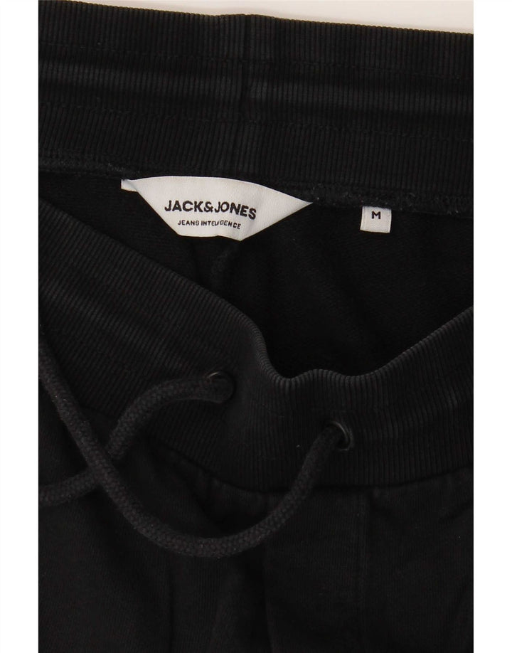 Męskie spodenki sportowe Jack & Jones, średnia czarna bawełna