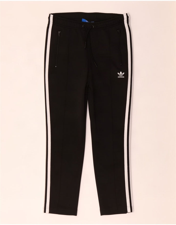 Damskie spodnie dresowe Adidas UK 10, małe, czarne, poliestrowe