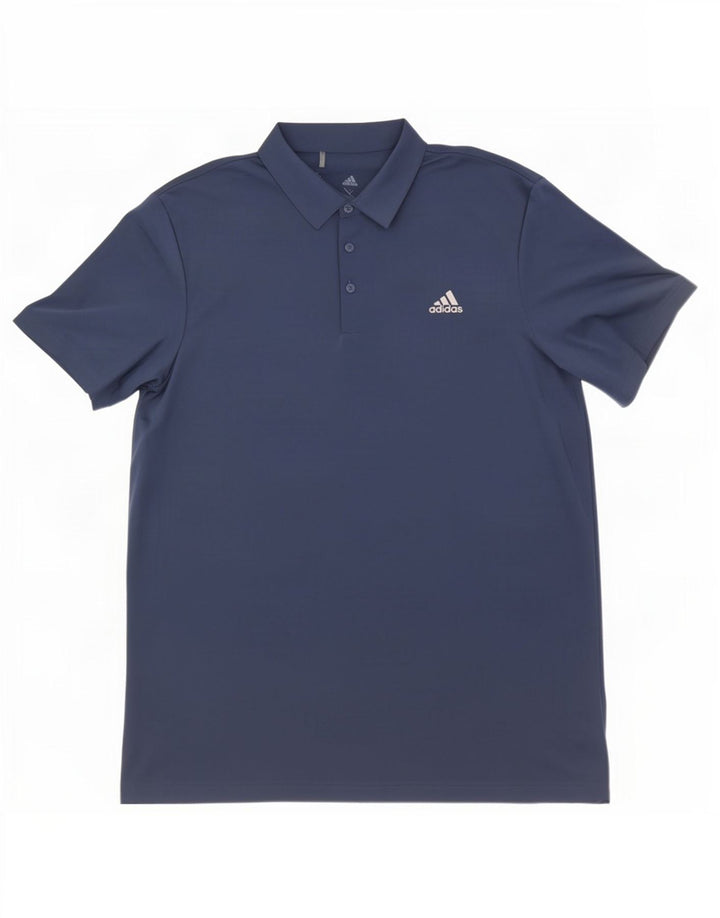 Męska koszulka polo Adidas XL granatowa, poliestrowa