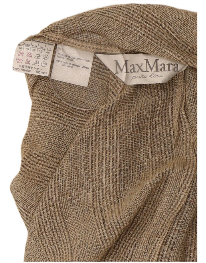 Damska marynarka Max Mara Longline UK 12 Medium Beige Houndstooth