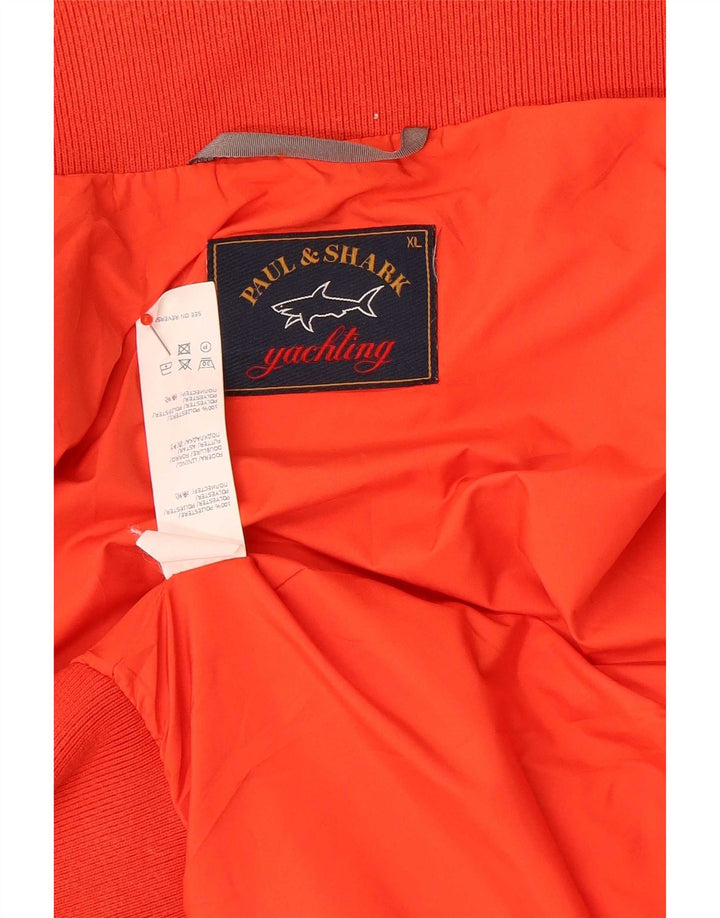 Męska kurtka bomberka Paul & Shark Yachting UK 42 XL, czerwona, poliestrowa