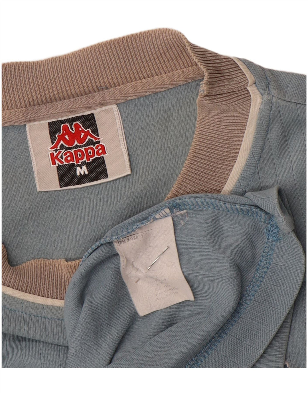 Męska koszulka Kappa Top, średnia niebieska bawełna