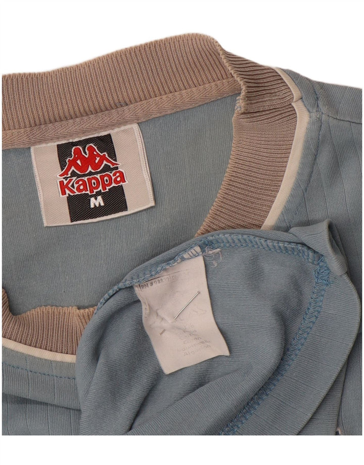 Męska koszulka Kappa Top, średnia niebieska bawełna