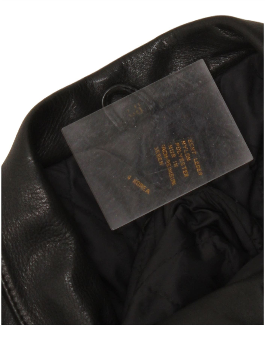 Damska skórzana kurtka motocyklowa VINTAGE UK 18 XL, czarna skóra