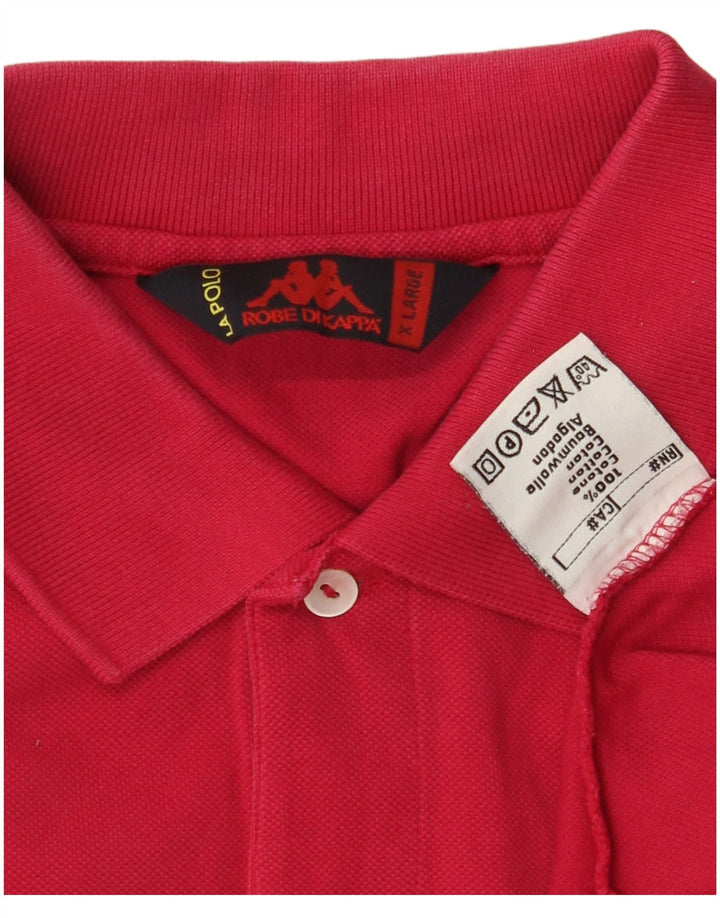 Męska koszulka polo KAPPA XL, różowa, bawełniana