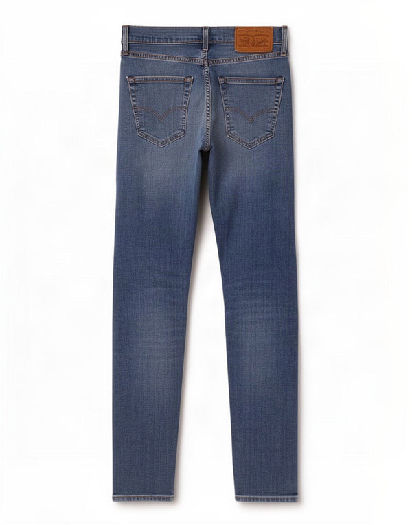 Męskie jeansy Levi's 512 Slim Fit W28 L32 Niebieska bawełna