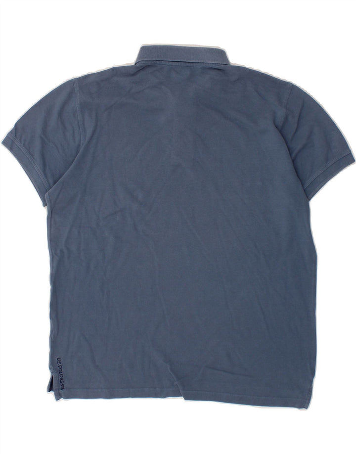 U.S. POLO ASSN. Mens Polo Shirt Large Blue Vintage U.S. Polo Assn. and Second-Hand U.S. Polo Assn. from Messina Hembry 