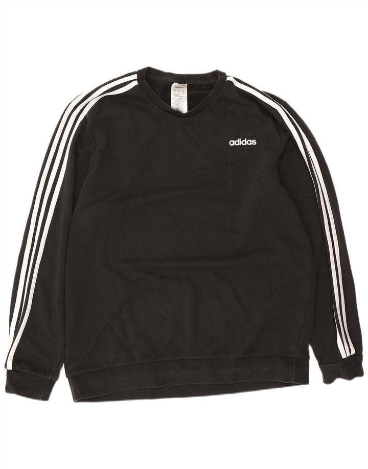 Adidas Męska Bluza Sweter XL Czarna Bawełna