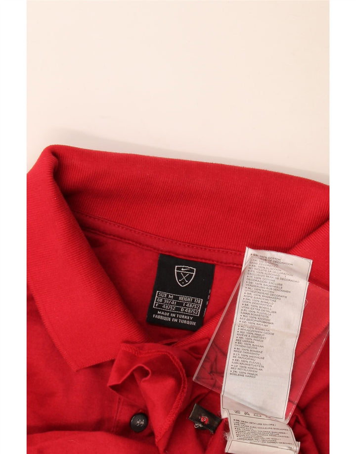 Męska koszulka polo Nike UK 39/41, średnia czerwona, bawełniana