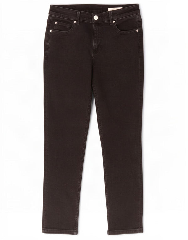 Marks & Spencer Damskie The Lily Crop Slim Jeans UK 12 Meium W30 L25 Czarne