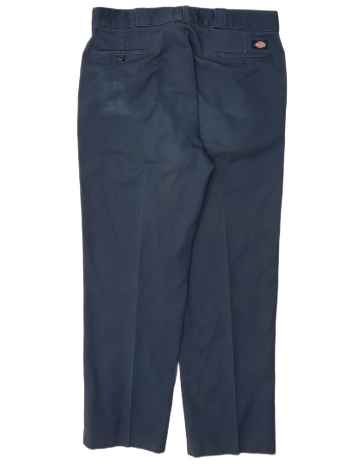 Męskie proste spodnie chino Dickies W40 L32 granatowy poliester