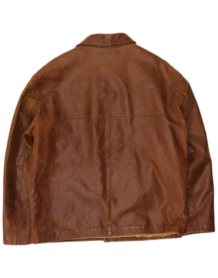 Kurtka skórzana męska Bello UK 42 XL, brązowa
