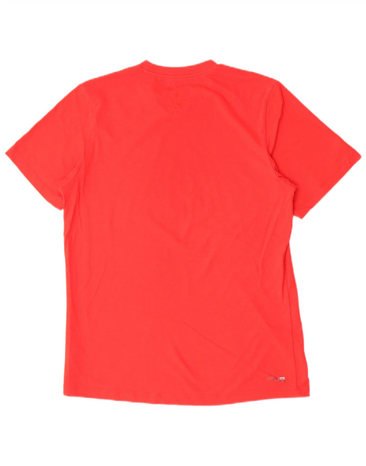 Adidas Męski T-shirt Top Średni Czerwony Bawełniany