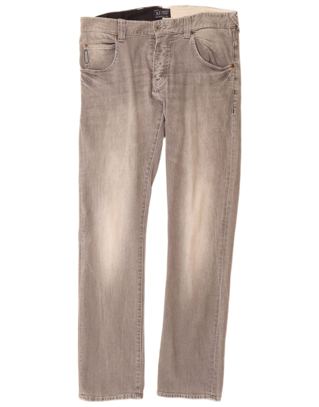 ARMANI Męskie jeansy slim W32 L33 Szara bawełna