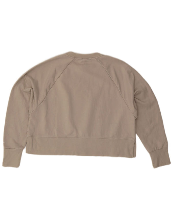 Damski sweter oversize z grafiką NIKE, UK 14, średni beż