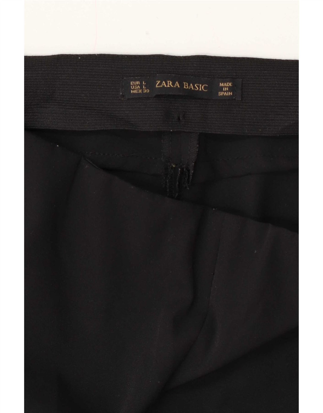 Damskie spodnie typu casual Zara, duże, W30 L27, czarne