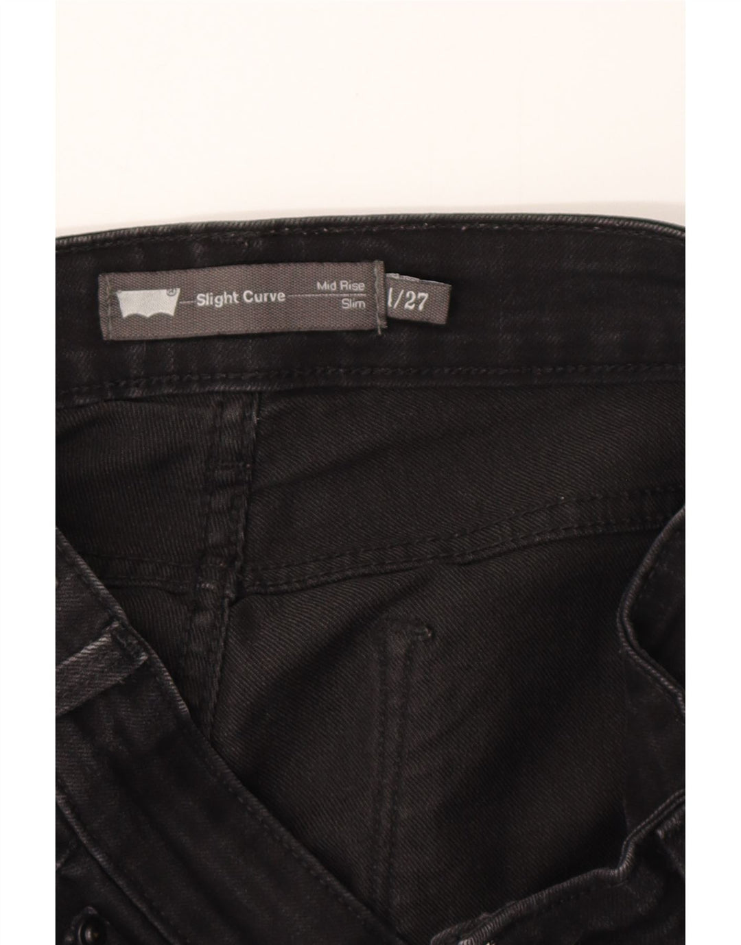 Damskie jeansy LEVI'S o lekkim zakrzywieniu i średnim stanie US 4 małe W27 L27 szare