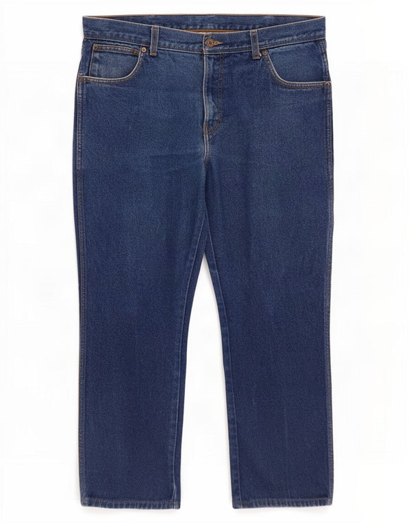 Męskie jeansy Wrangler o prostym kroju W36 L30, niebieskie, bawełniane
