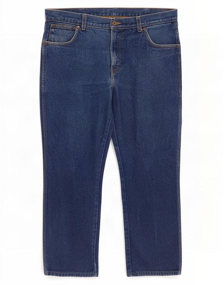 Męskie jeansy Wrangler o prostym kroju W36 L30, niebieskie, bawełniane