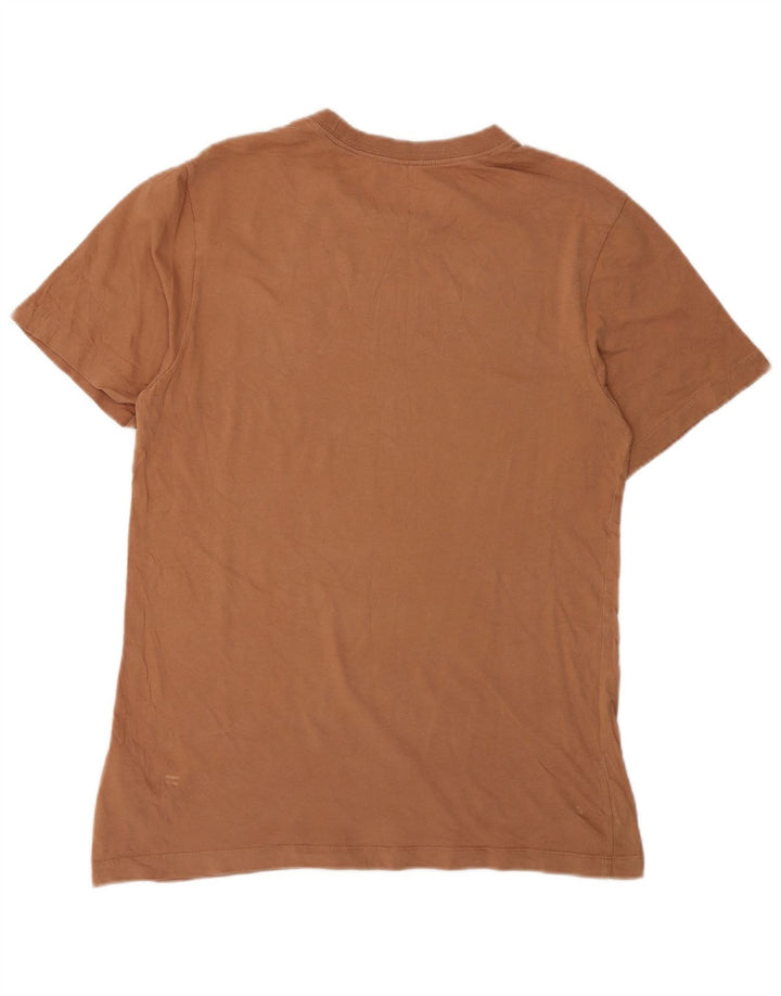 T-shirt męski Nike, mały, brązowy, bawełniany