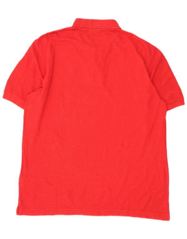 Fila Mens Polo Shirt Large Red Cotton