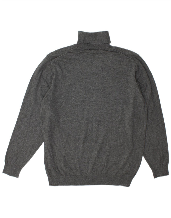 Damski sweter z golfem Zara UK 16 Large, szara wiskoza