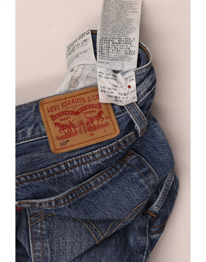 Damskie proste dżinsy Levi's W29 L32 Niebieskie bawełniane