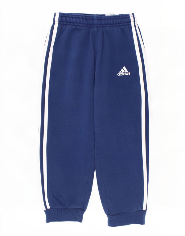Adidas Chłopięce Spodnie Dresowe Joggery 3-4 Lat Niebieskie Bawełniane