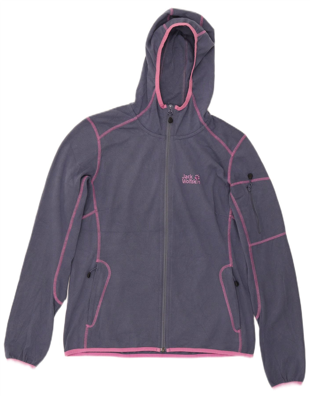 Damska kurtka dresowa z kapturem Jack Wolfskin UK 12/14 Średni niebieski