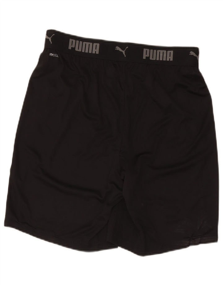 Męskie spodenki sportowe Puma z grafiką, średni czarny poliester