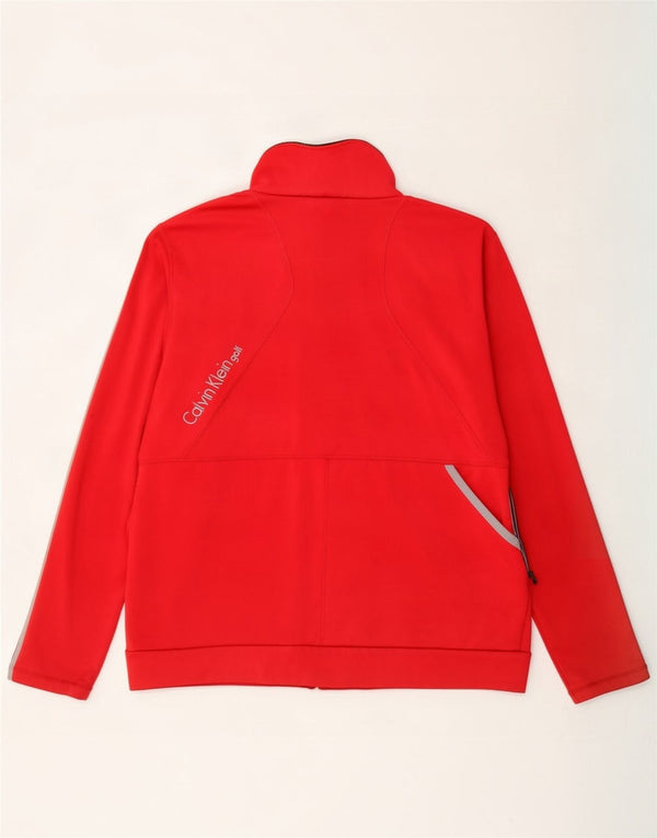 Damska kurtka dresowa Calvin Klein Golf Graphic UK 18 XL czerwona