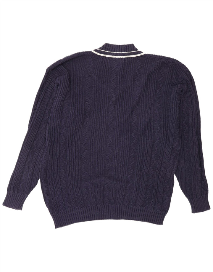 Męski sweter LEVI'S z dekoltem w kształcie litery V, XL, granatowy