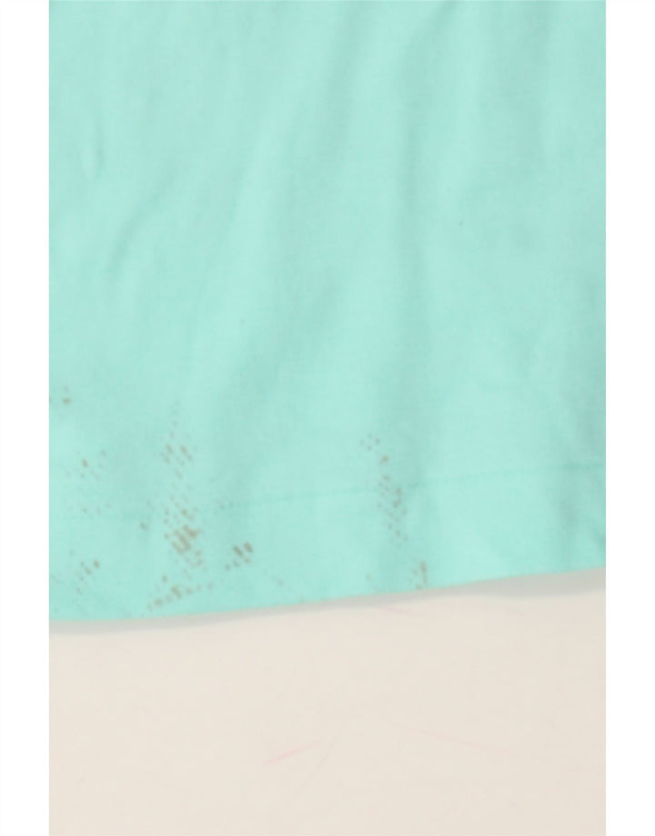 FILA Mens Zip Neck Top Long Sleeve IT 46 Small Turquoise Vintage Fila and Second-Hand Fila from Messina Hembry 