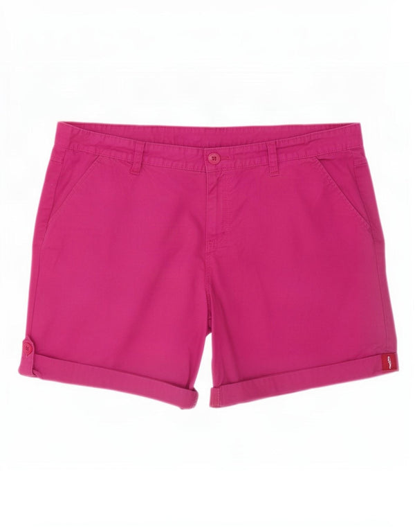 Mountain Warehouse Womens Chino Shorts UK 18 XL W38 Pink Cotton