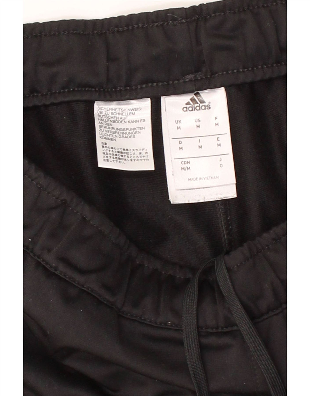 ADIDAS Mens Tracksuit Trousers Joggers Medium  Black Polyester Vintage Adidas and Second-Hand Adidas from Messina Hembry 