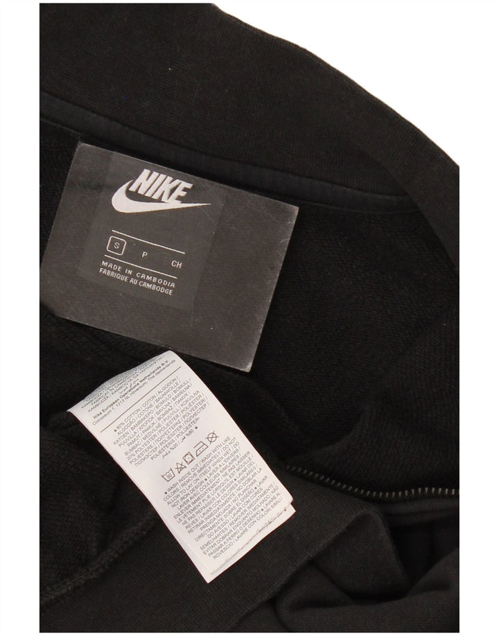 Damska bluza dresowa Nike Oversized Crop Zip Neck UK 10 Small Black