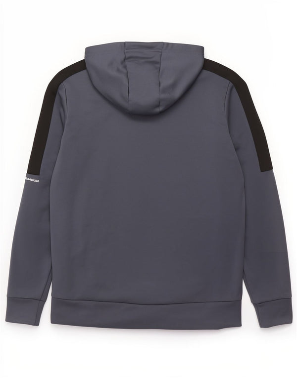 Under Armour Mens Zip Hoodie Sweater Small Blue Polyester