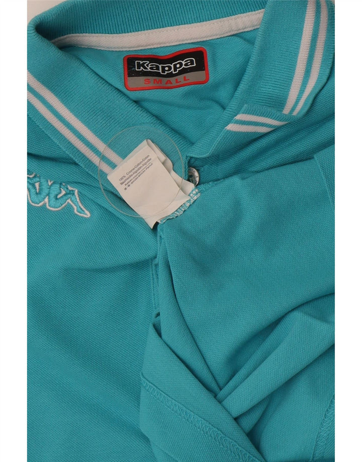 Męska koszulka polo Kappa, mała, niebieska, bawełniana
