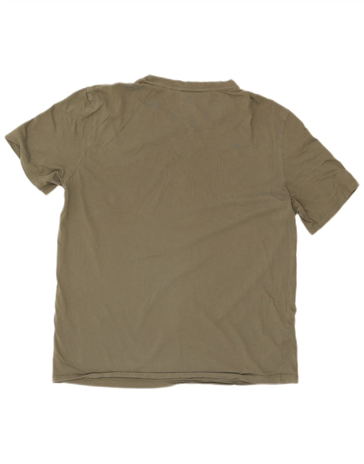 Męski T-shirt z grafiką Hugo Boss, duży, khaki