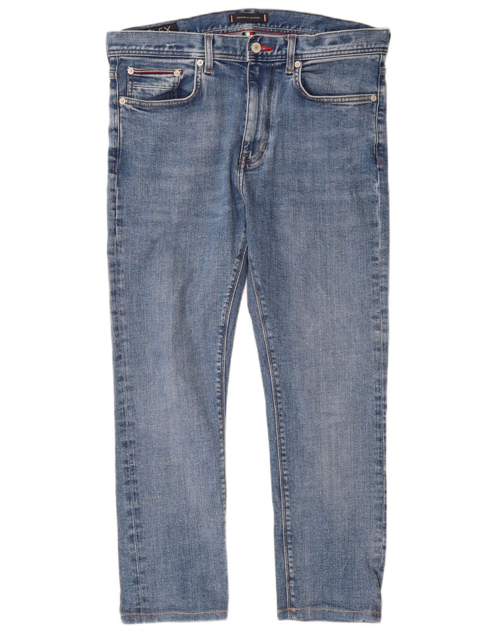 Męskie dżinsy Tommy Hilfiger Bleecker Slim W32 L27 Niebieska bawełna