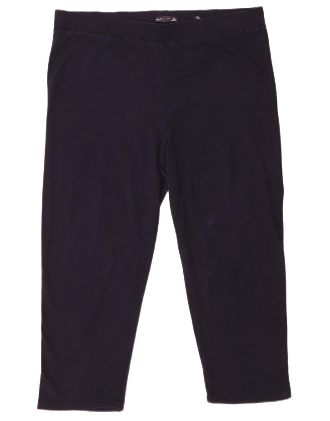 Legginsy damskie Marks & Spencer UK 22 3XL Granatowe, bawełniane