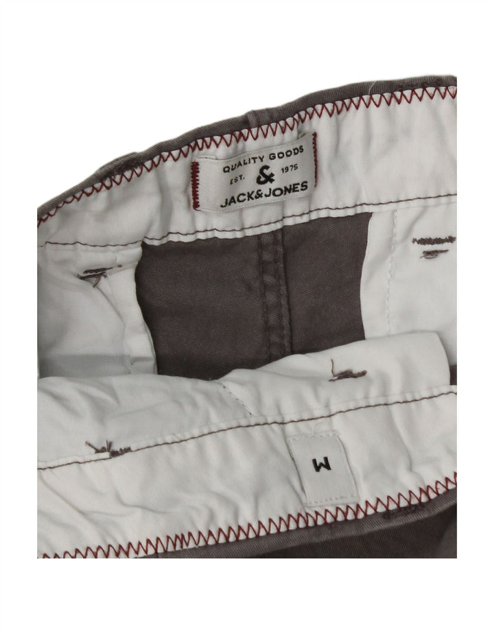 JACK & JONES Mens Chino Shorts Medium W32  Grey Cotton