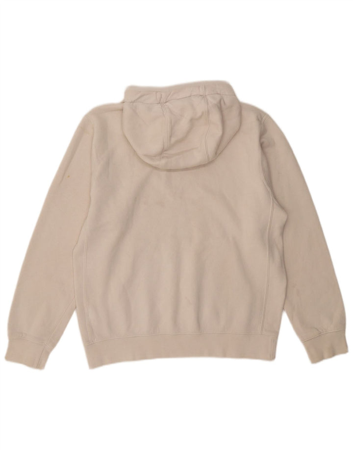 Męski sweter z kapturem Nike, mały, biały, bawełniany