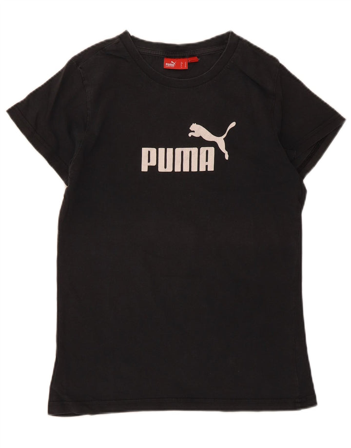 Chłopięcy T-shirt z grafiką Puma, 11-12 lat, czarny