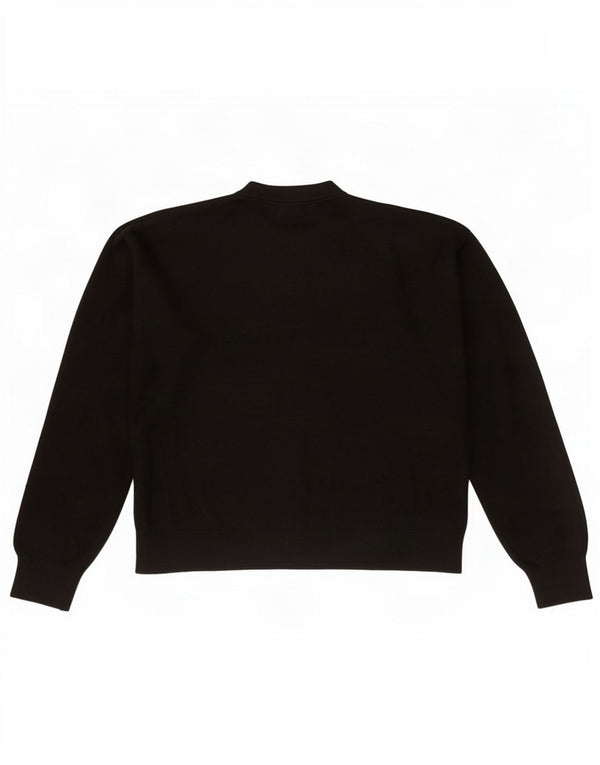 Marks & Spencer Damski sweter kardigan UK 14, średni czarny poliester