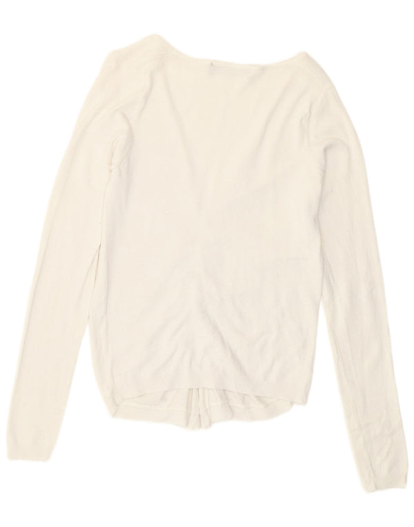 Sweter damski Zara Bolero UK 12 Średni biały wiskoza