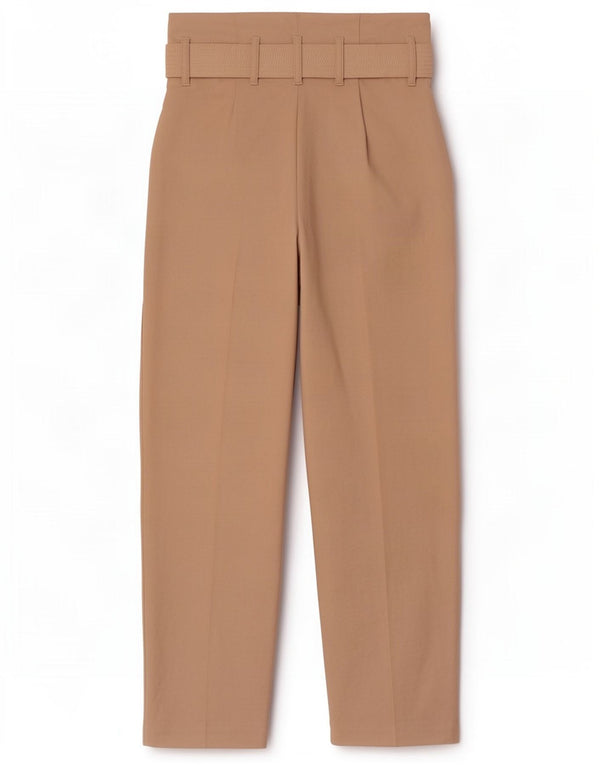 Damskie spodnie typu casual z wysokim stanem i wysokim stanem Topshop UK 8 Small W26 L28 Beżowe