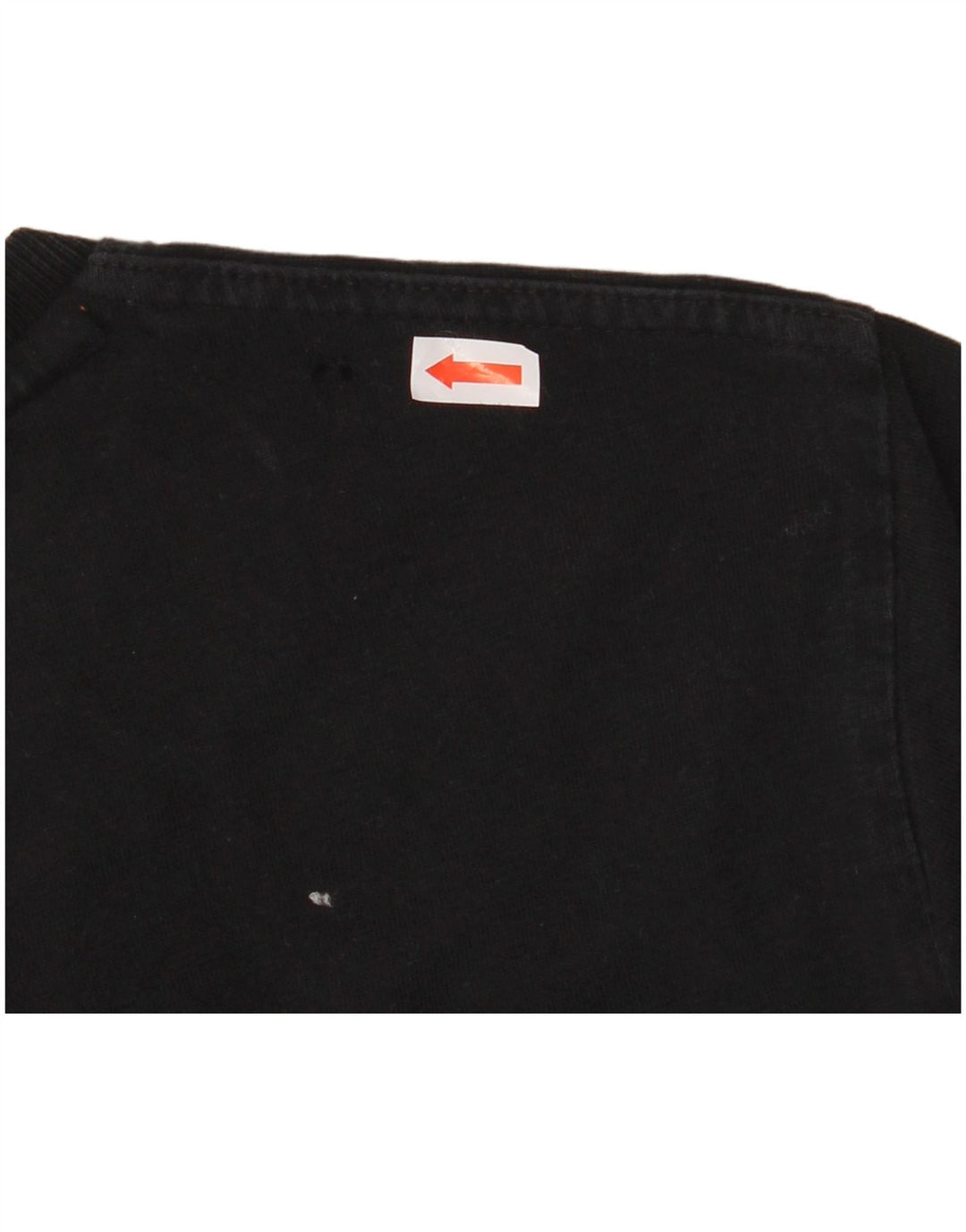 SUPERDRY Męski T-shirt Top Średni Czarny Bawełniany