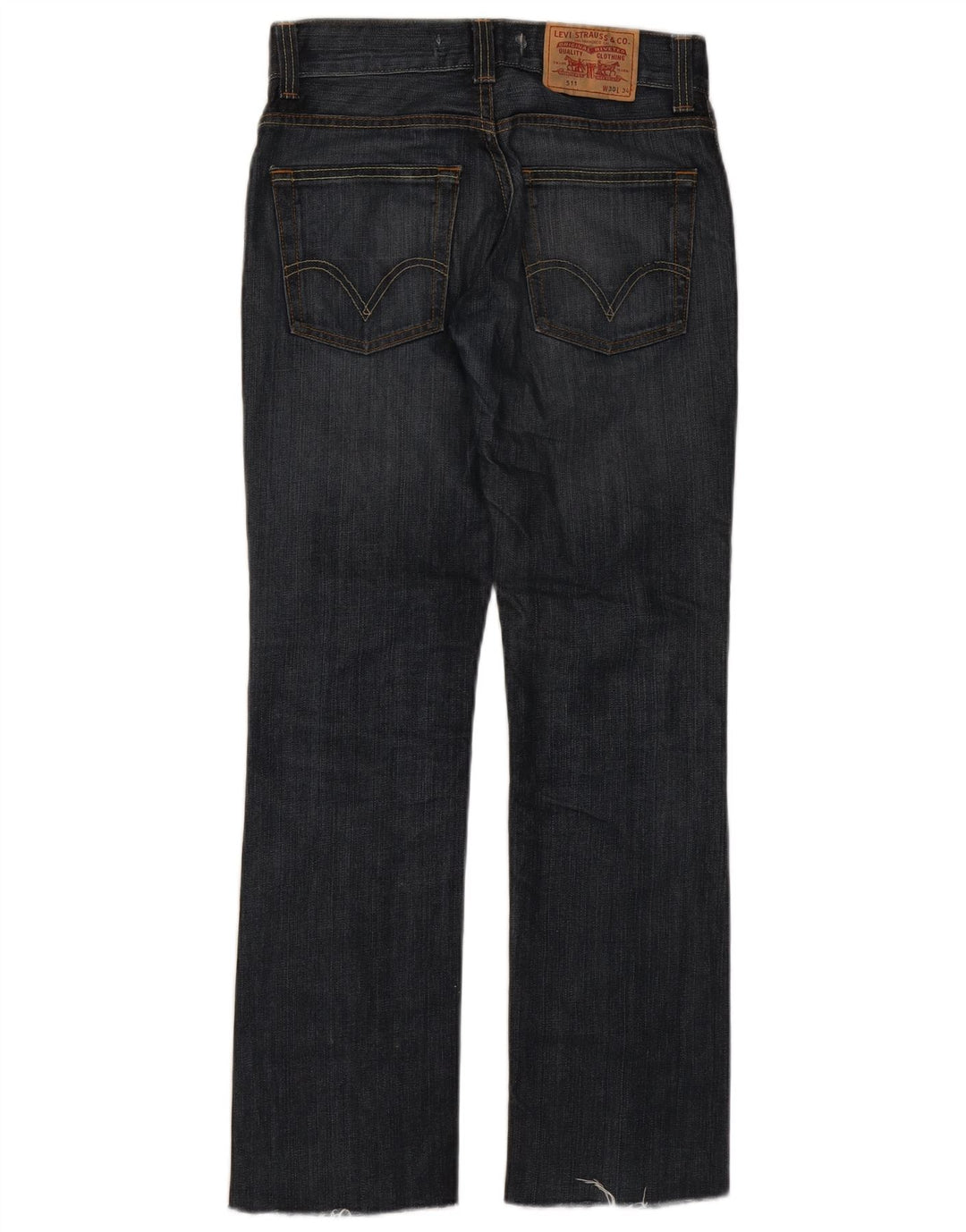 Damskie jeansy Levi's 511 Slim W30 L30 Granatowa bawełna